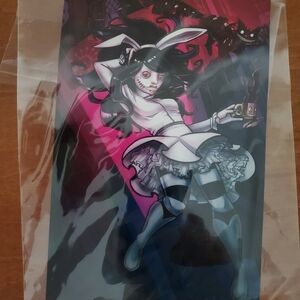 Creepy Alice In Wonderland Art Print